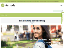 Tablet Screenshot of hermods.se